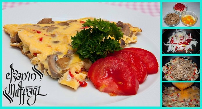 mantarlı omlet