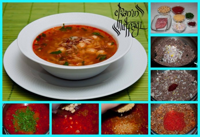 kıymalı şehriye çorbası