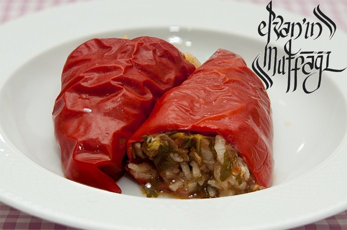 kırmızı biber dolması